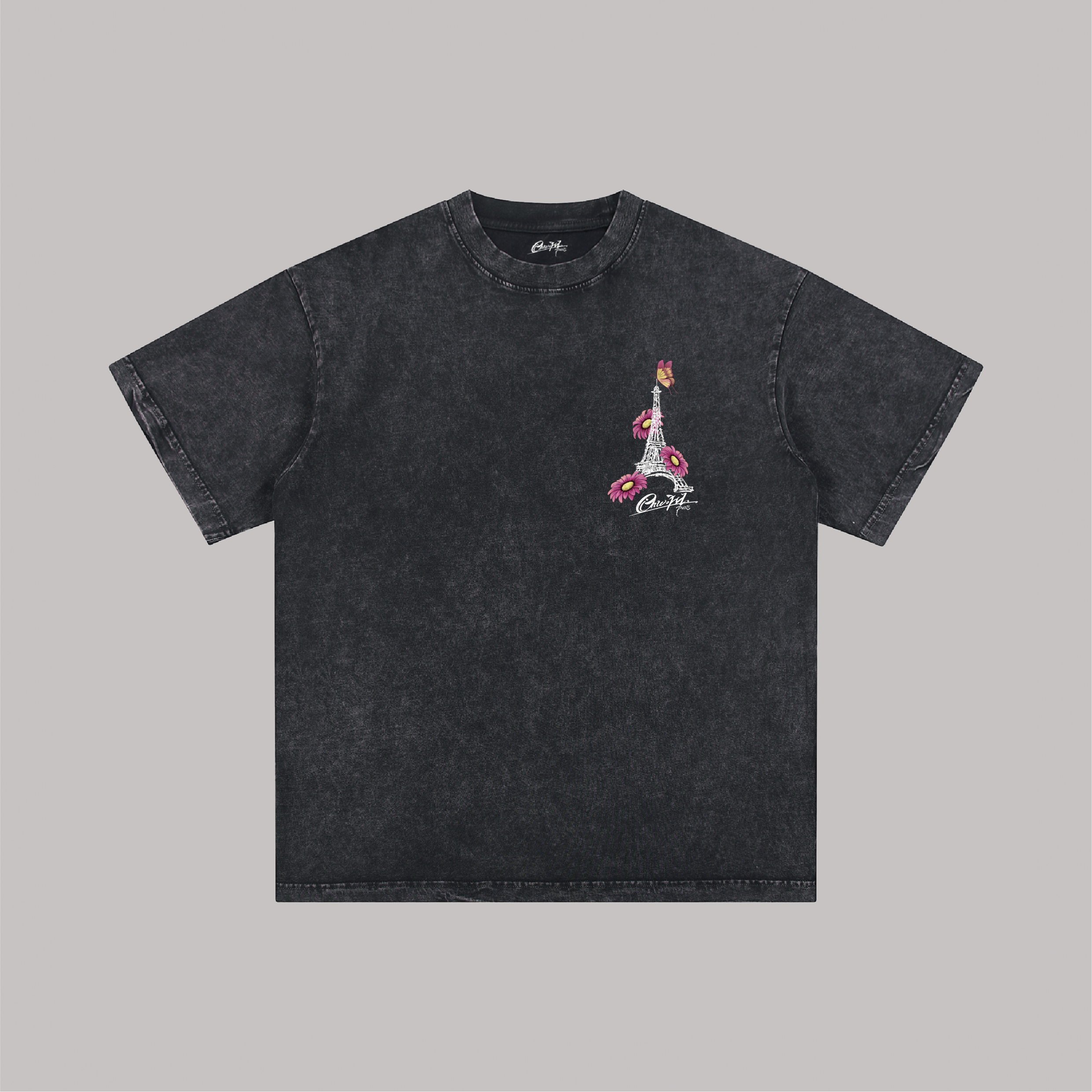 Paris Blossom - Oversize Vintage Tee