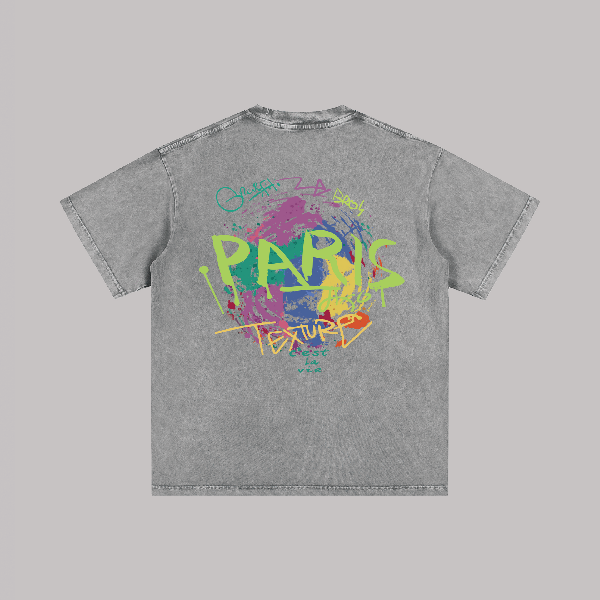 Paris Graffiti - Oversize Vintage Tee