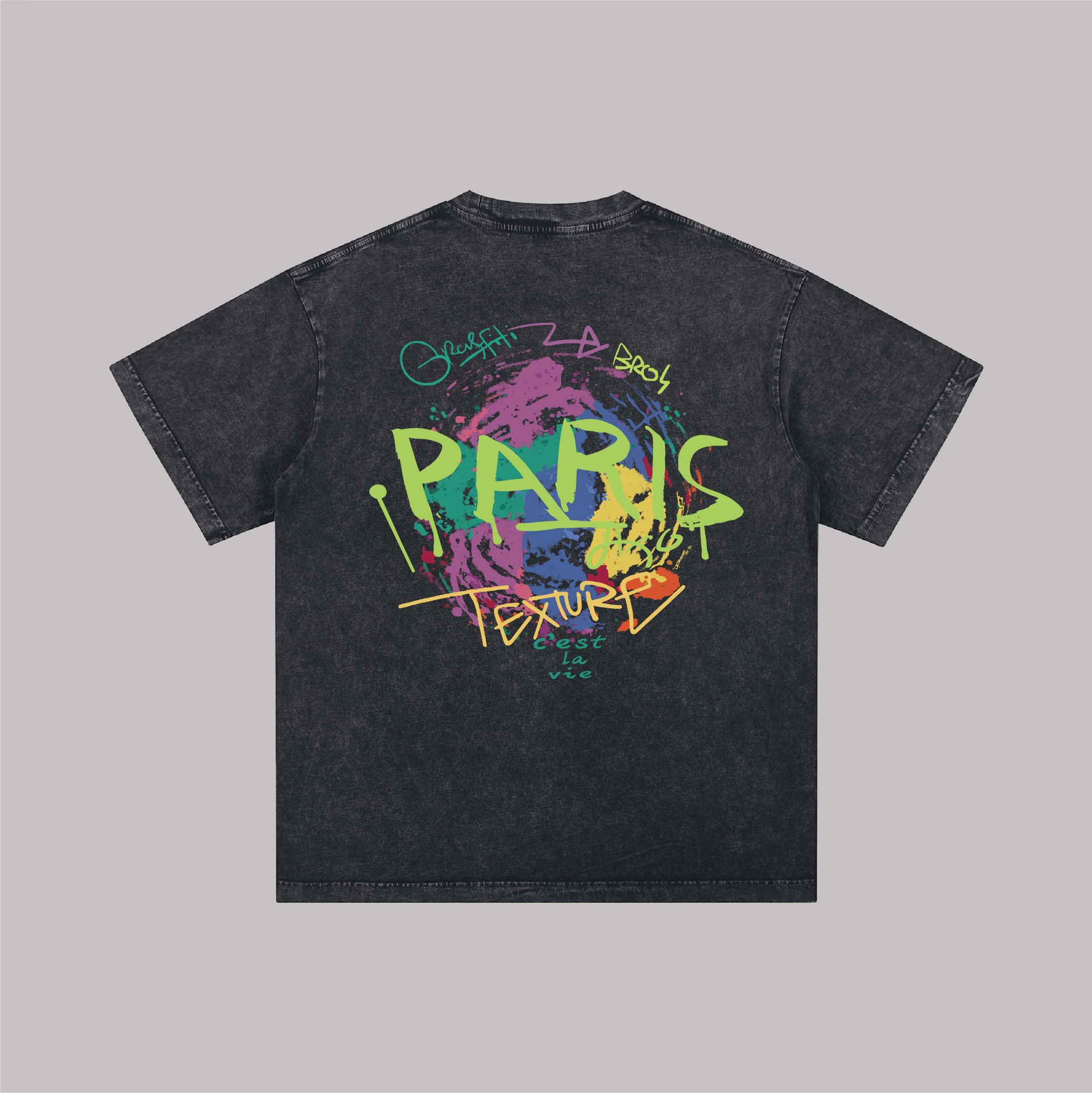 Paris Graffiti - Oversize Vintage Tee