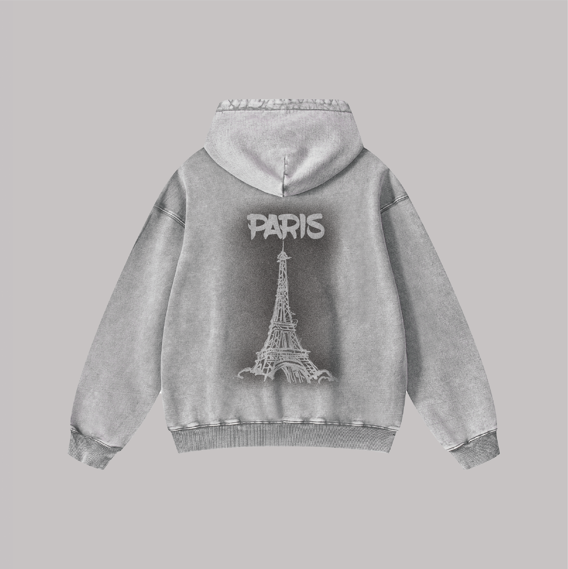 Paris sous la brume - Oversize Vintage Hoodie