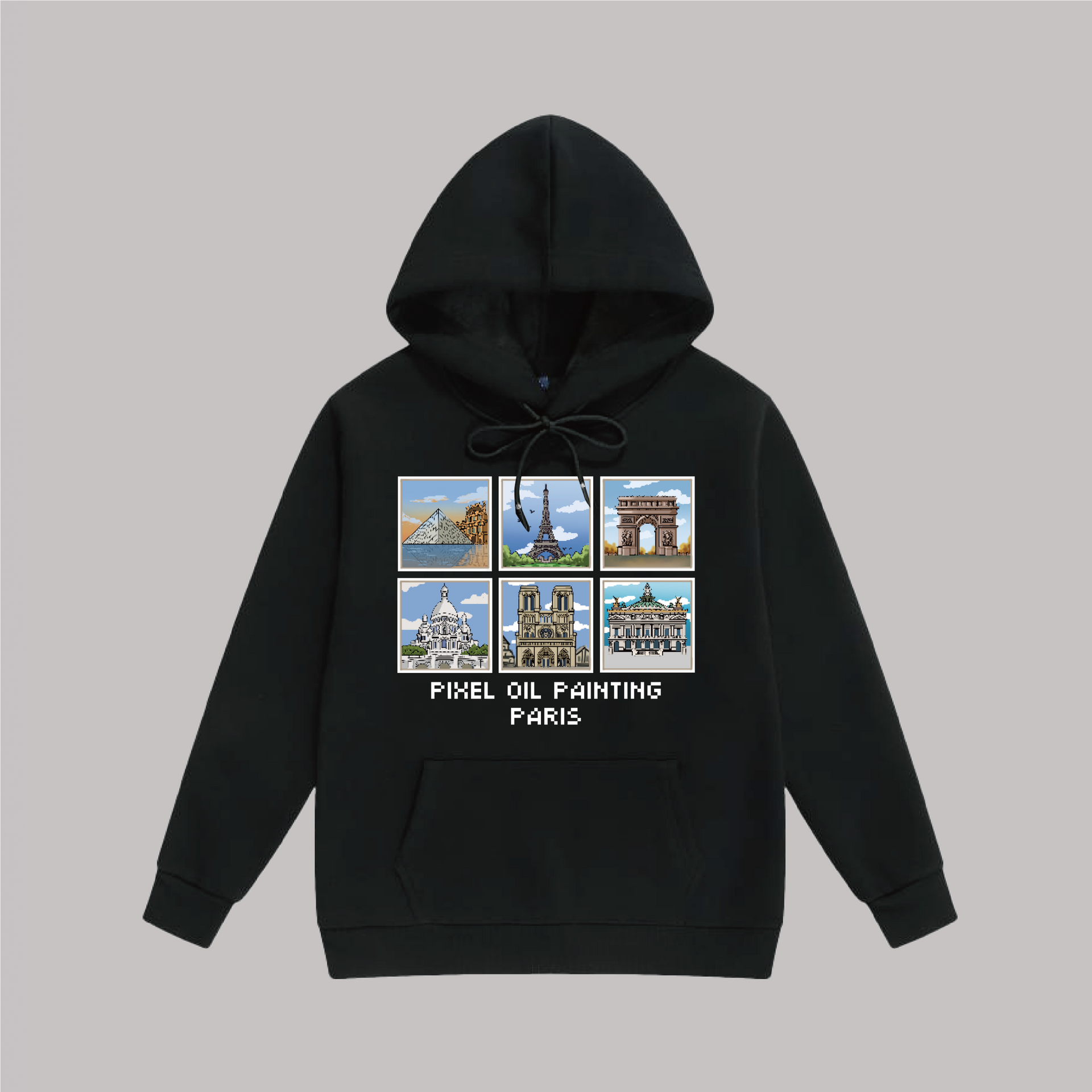Pixel Monuments - Kid Hoodie