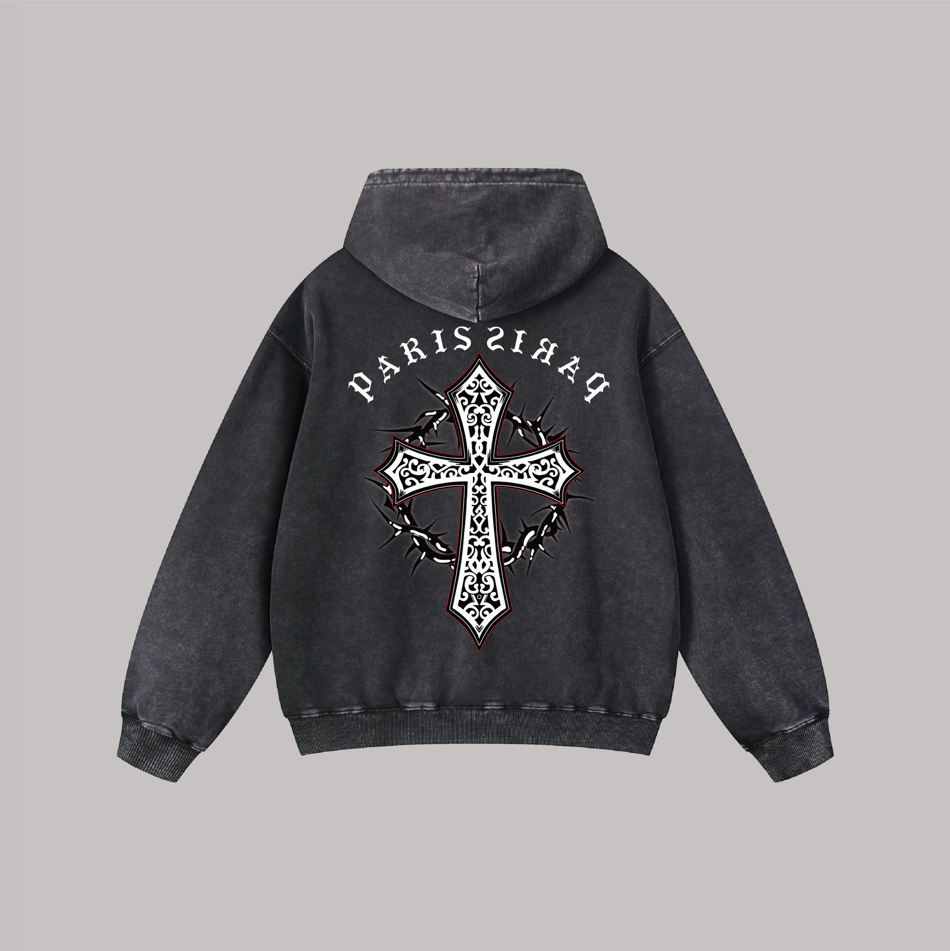 La Croix Rebelle - Oversize Vintage Hoodie