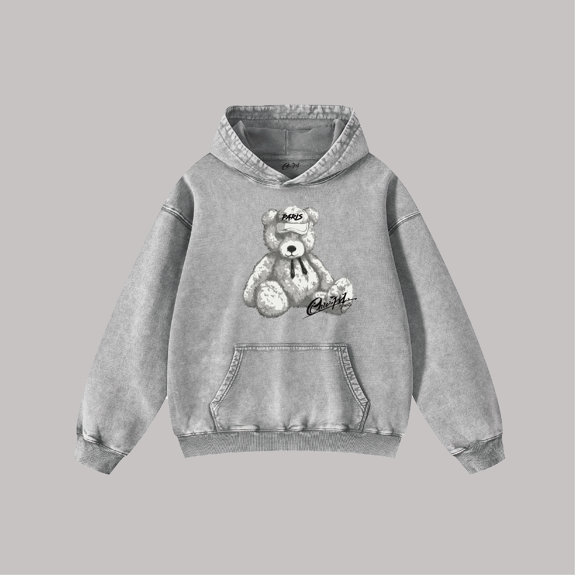 The Paris Teddy - Oversize Vintage Hoodie