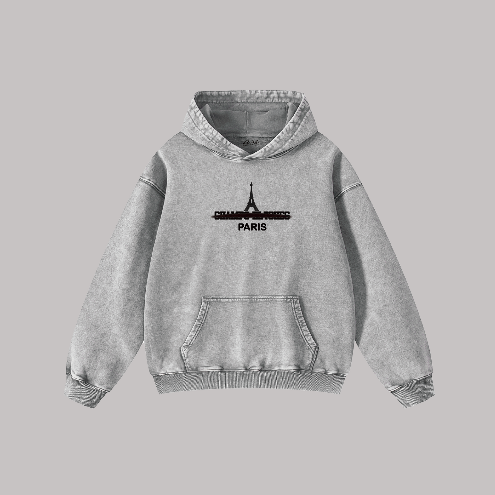 Paris Signature - Oversize Vintage Hoodie