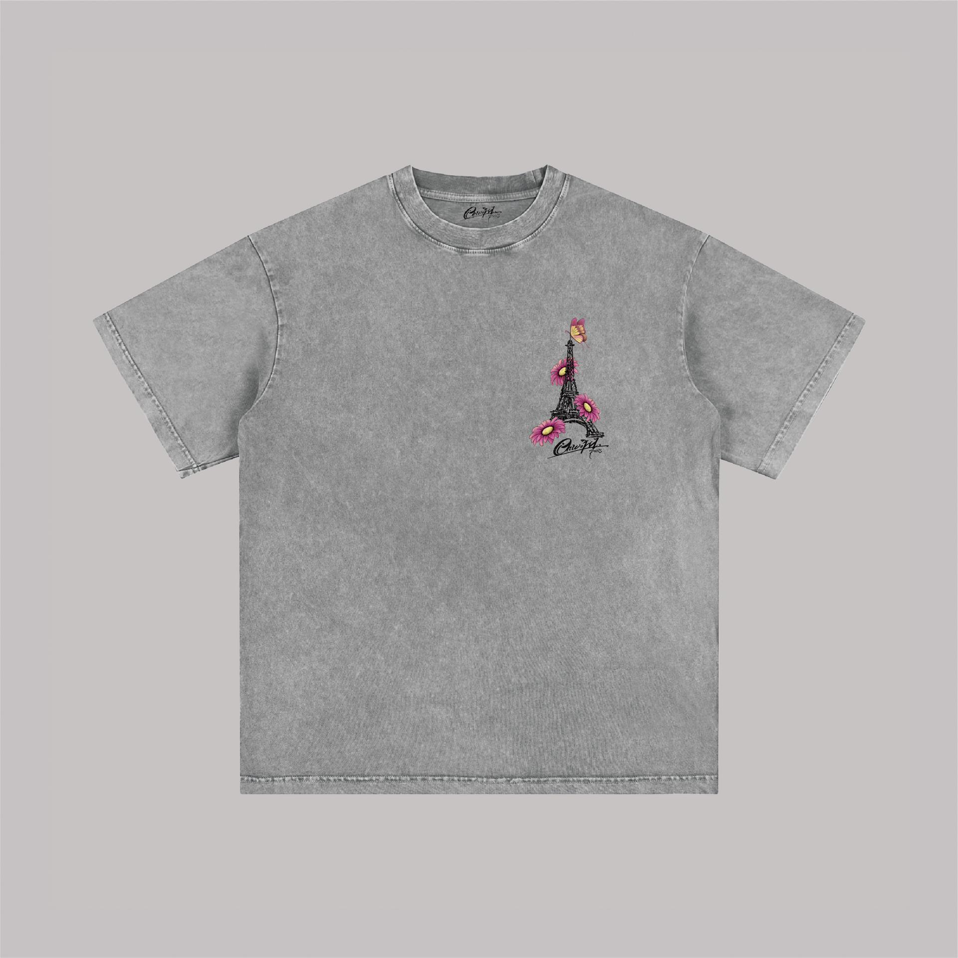 Paris Blossom - Oversize Vintage Tee