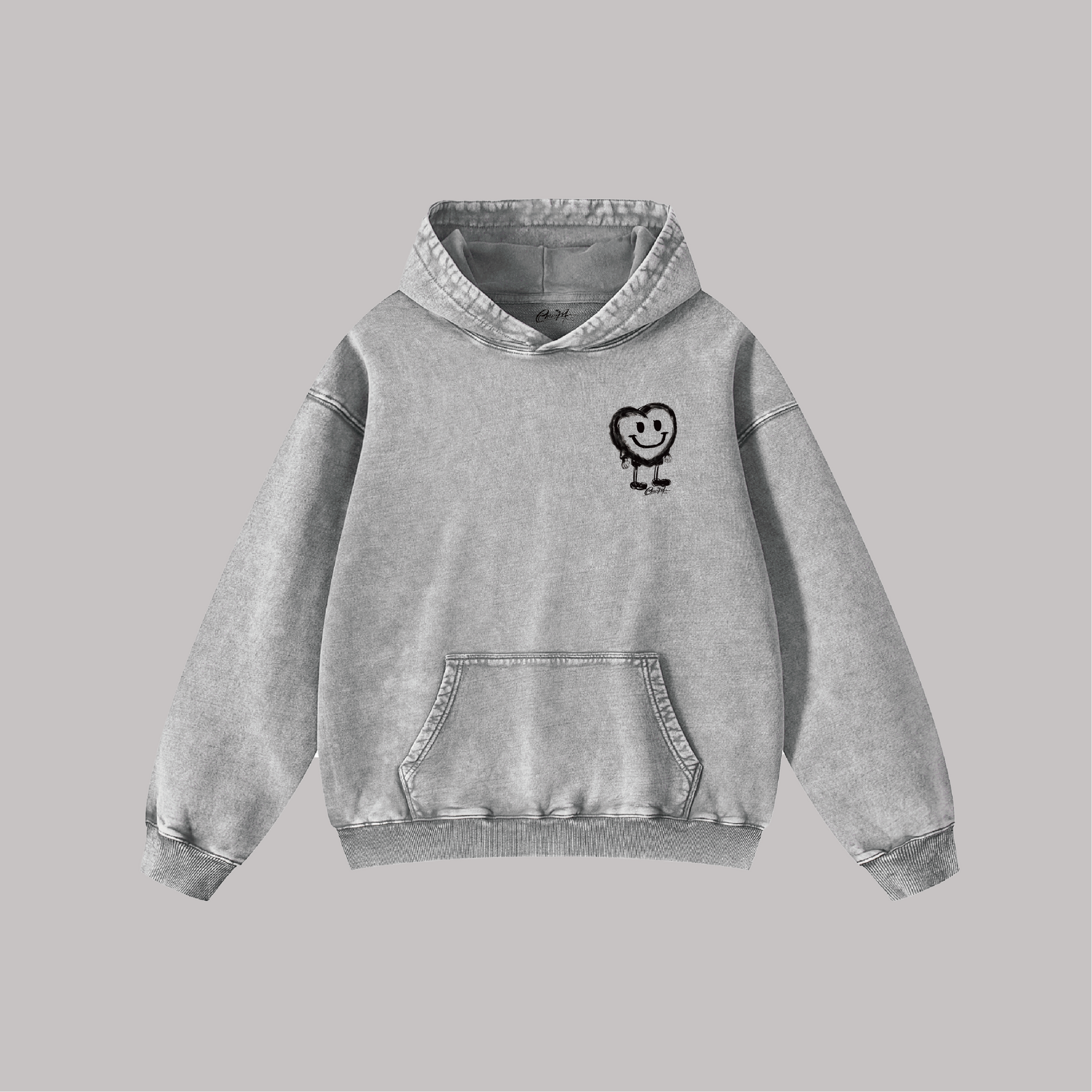 Love Smile - Oversize Vintage Hoodie