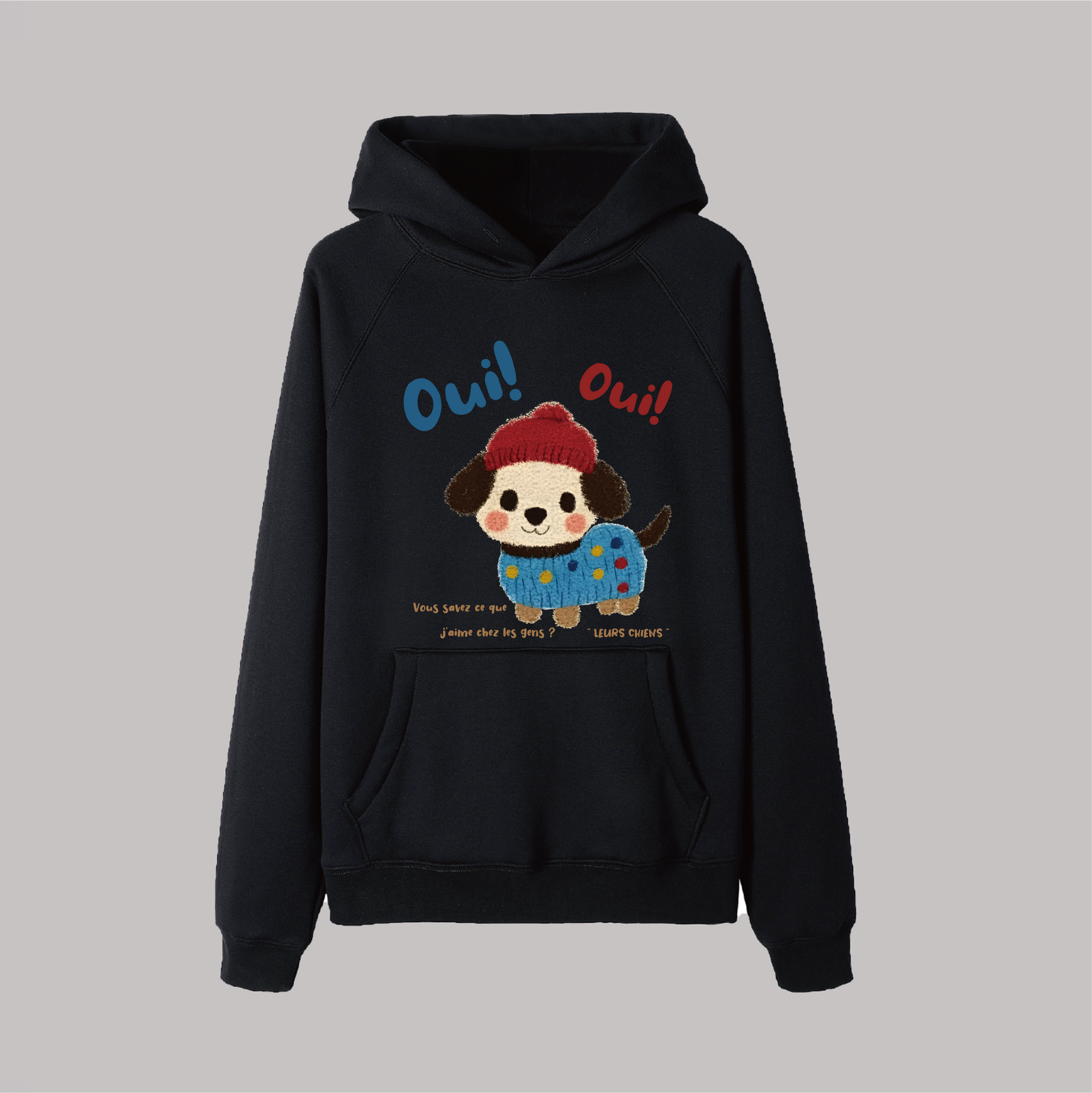 Oui Oui Puppy - Relaxed Hoodie