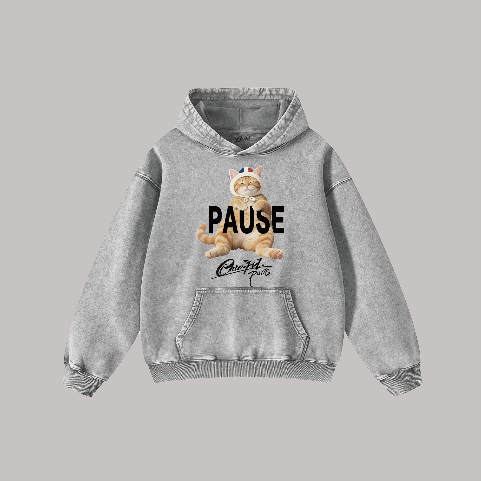 Une Pause s'impose - Oversize Vintage Hoodie