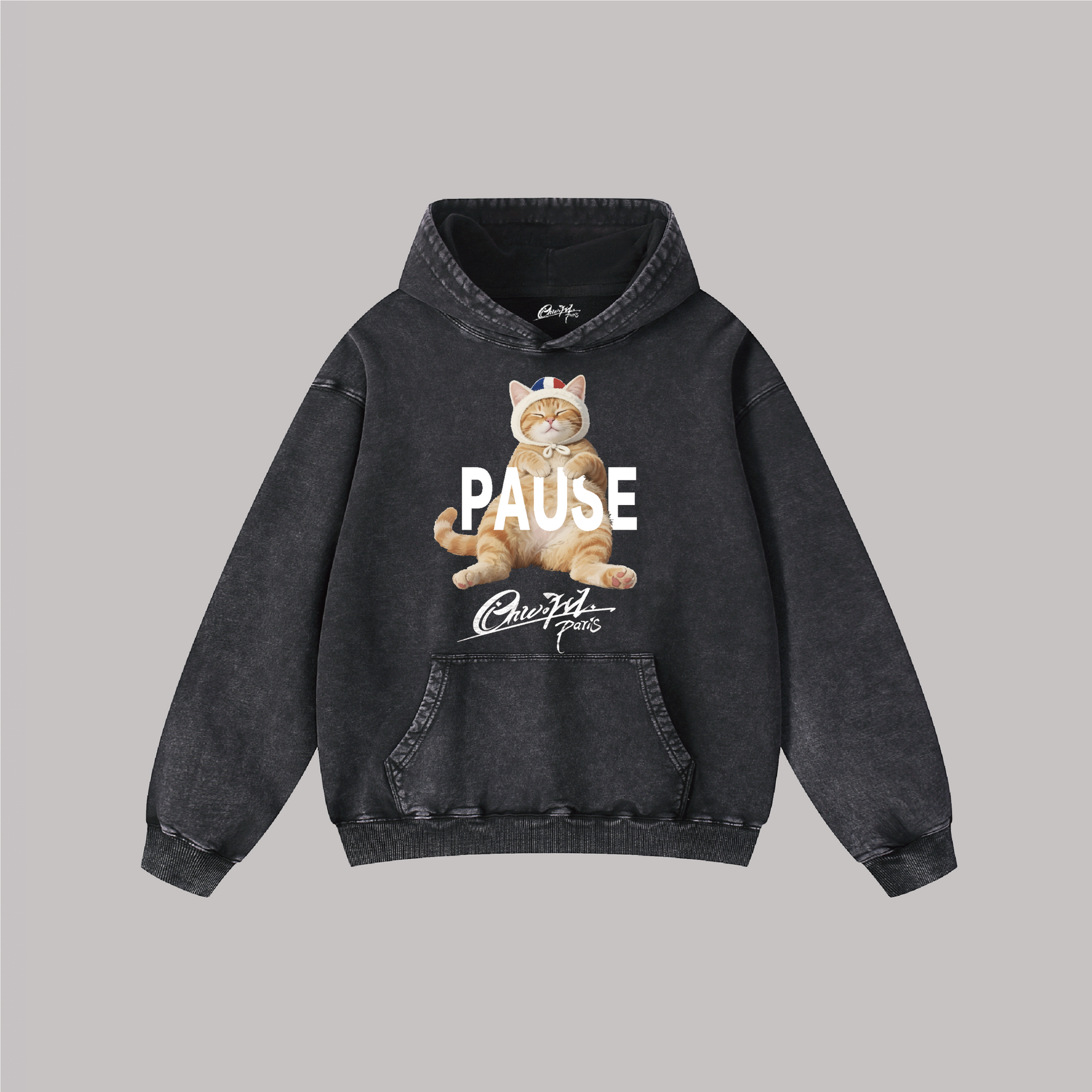 Une Pause s'impose - Oversize Vintage Hoodie